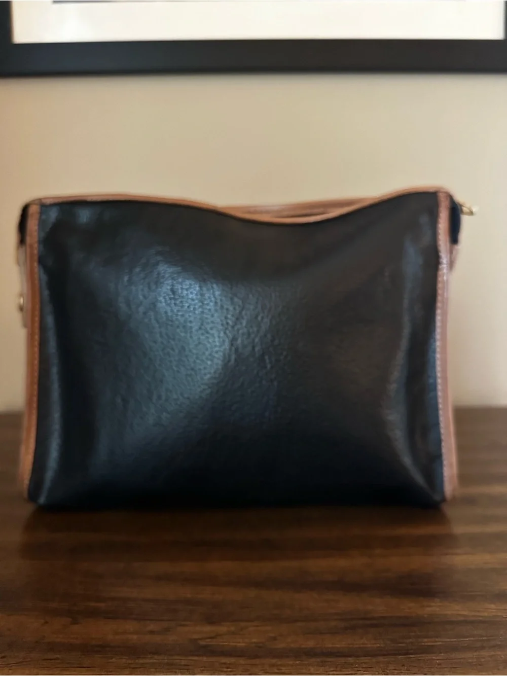 Valentino Garavani Vintage Black Leather Clutch